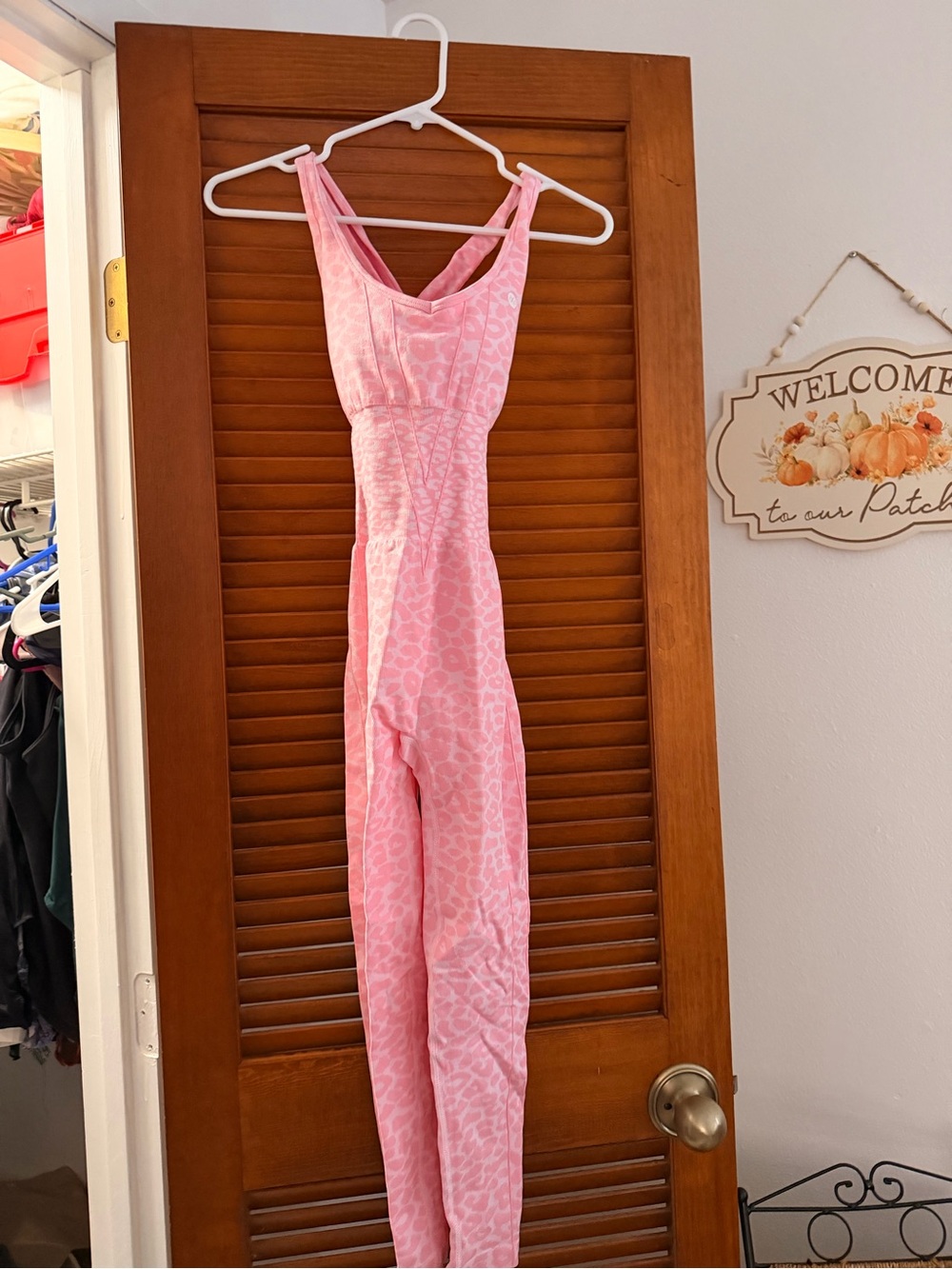 Sleeveless Pink Patterned Women's Jumpsuit